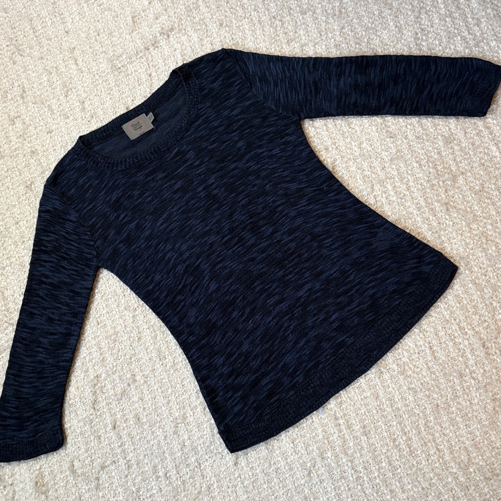 🪁 SWEET N SINFUL WOMENS SIZE MEDIUM LIGHTWEIGHT DARK BLUE SWEATER